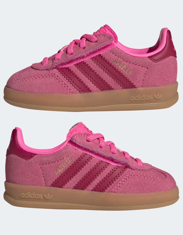adidas Originals - GAZELLE INDOOR COMFORT CLOSURE ELASTIC LACE SHOES Infants