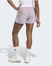 adidas Performance - Pacer Workout Woven High Rise Shorts Womens