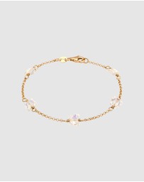 Elli Jewelry - Bracelet Crystal Butterfly 925 Sterling Silver Gold-Plated