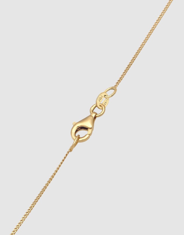 Elli Jewelry - Bubble Letter E Necklace in Gold-Plated 925 Silver