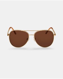 Mestige - Meadow Pearl Sunglasses - Sustainable Sources - Gold