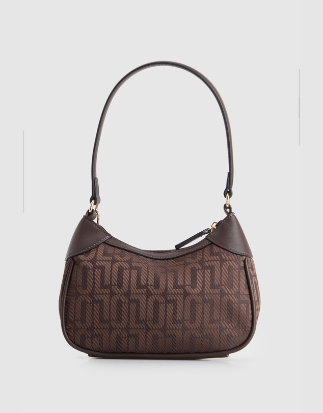 Laura Jones - Logo Jacquard Shoulder Bag