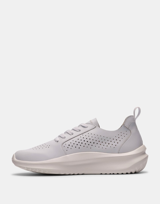 Clarks - Solevana Style (W) White Leather