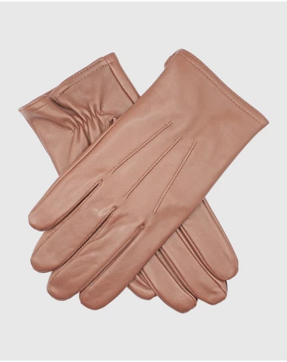 DENTS - Three-Point Fleece-Lined Leather Gloves