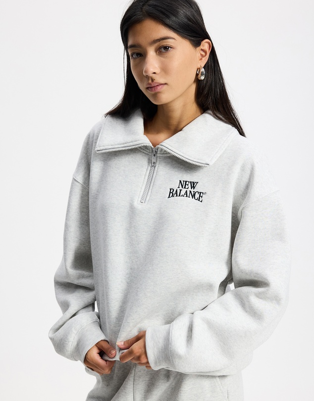 New Balance - Trackside Fleece Half Zip Sweat