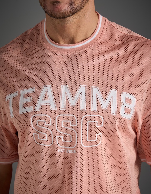 TEAMM8 - S.S.C. Fraternity Drop Sleeve Crop Tee
