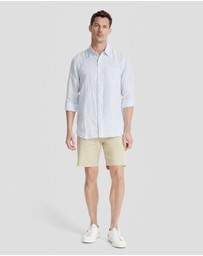 Oxford - Holloway Pure Linen Stripe Shirt