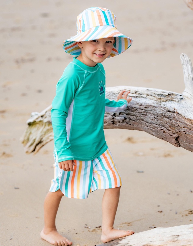 Minihaha - Luca Stripe Boardshorts - Kids