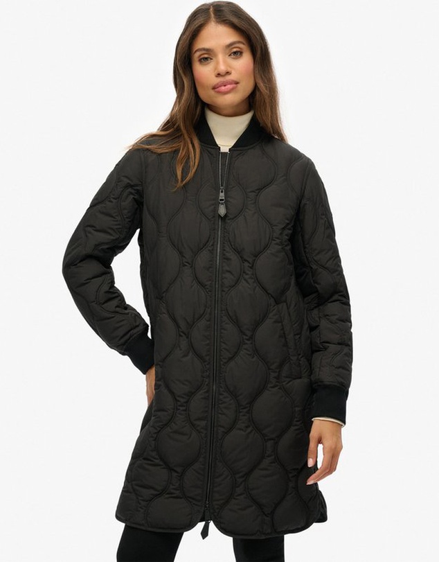 Superdry - Long Quilted Liner Jacket