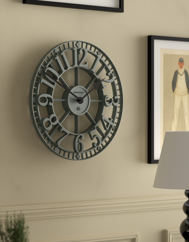 Newgate - Newgate Warehouse Wall Clock-Asparagus Green