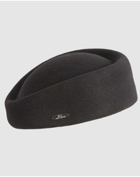 Max Alexander - Felt Black Pillbox Hat