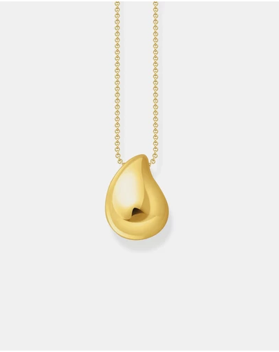 THOMAS SABO - Necklace with pendant in drop-shape gold