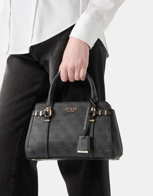 GUESS - Leona Logo Small Multi Compartment Satchel Bag
