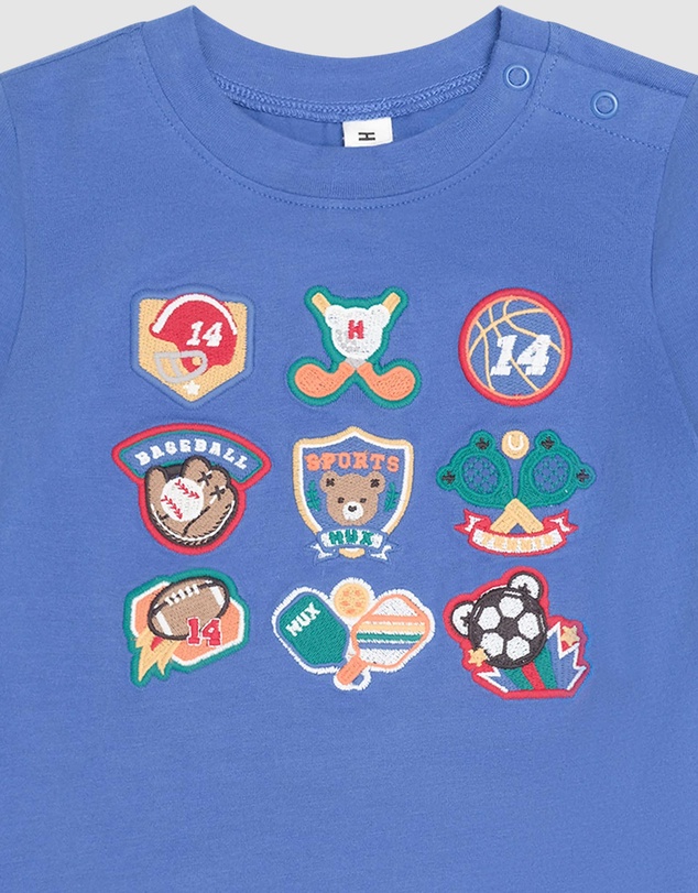 Huxbaby - Vintage Sport Hux Embroidered Tee - Babies-Teens