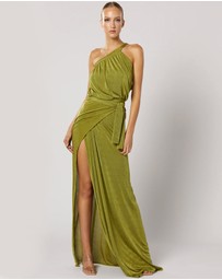 Winona - Xenia Wrap Maxi Dress Green