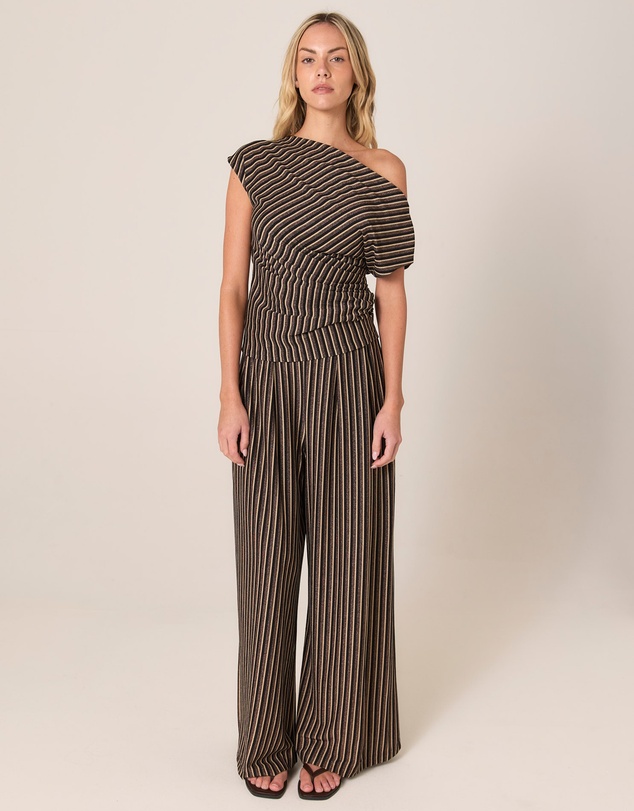 Fate + Becker - Everlyn Metallic Jersey Top