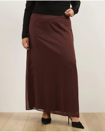 Atmos&Here Curvy - Melody Bias Maxi Skirt
