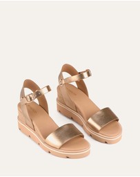 Jo Mercer - Katie Mid Heel Wedge Sandals