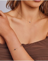 Zoe Olivia - 9K Gold Evil Eye Necklace