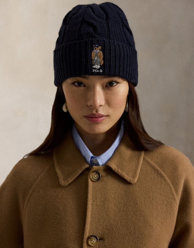 Polo Ralph Lauren - Polo Bear Cable Wool-Blend Beanie