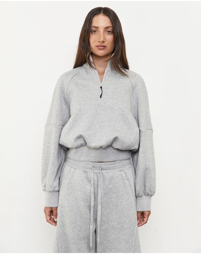 Pinky & Kamal - 1/4 Zip Fleece Sweater