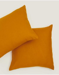 Carlotta + Gee - 100% Linen European Pillowcase Set