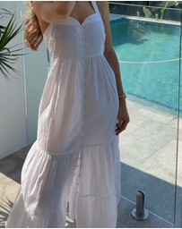 UNE PIECE - Sweetheart Neckline Cotton Maxi Dress
