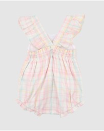 Bebe by Minihaha - Madelyn Check Bodysuit - Babies