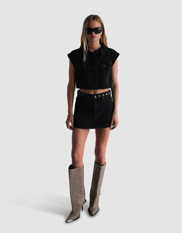 Abrand - 95 Aline Skirt Brie Eyelet