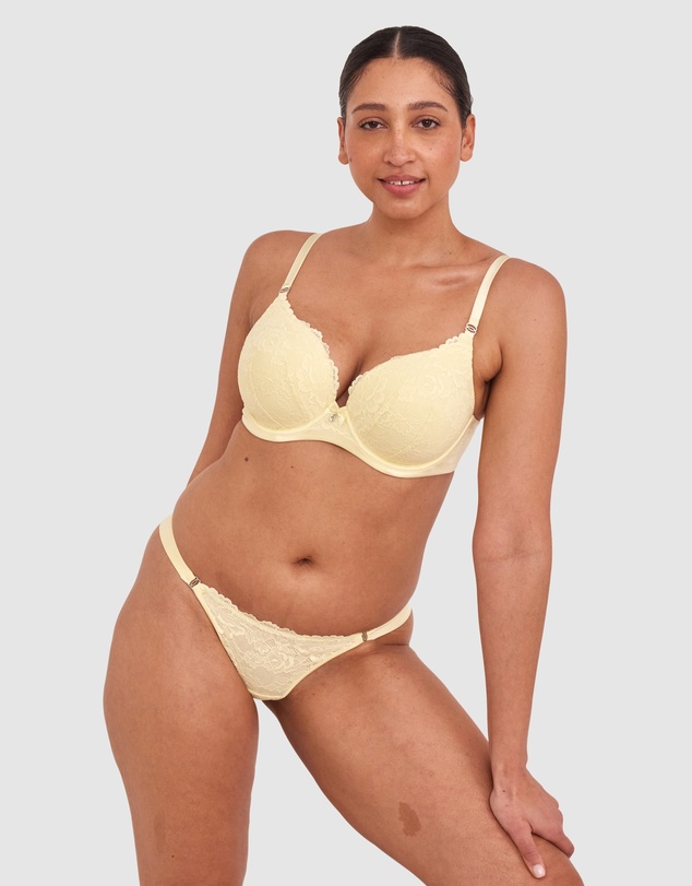 Bras N Things - Bethany Essentials Full Cup Bra-Yellow