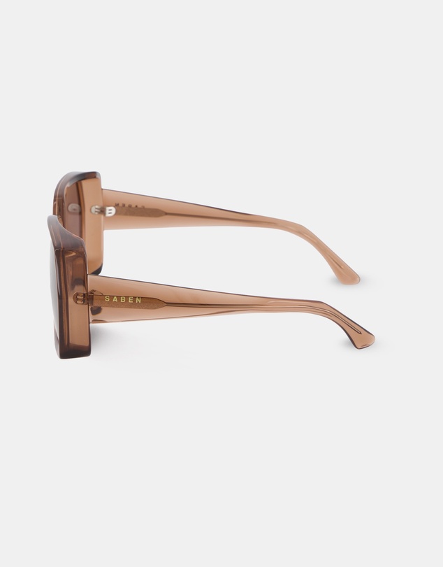 SABEN - Remi Sunglasses Sheer Brown