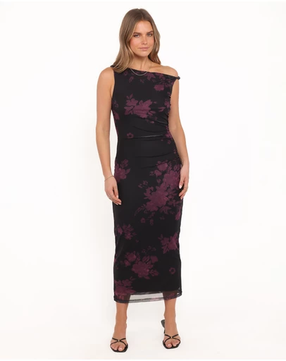 Petal & Pup - Sharny Midi Dress - Berry Floral