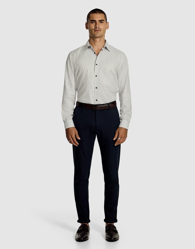 yd. - Nelson Geo Bamboo Slim Shirt