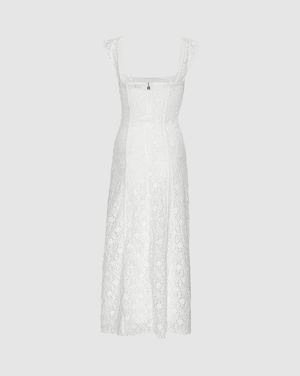 rotate lace wide strap dress ROTATE Lace Wide Strap Dress in Bright White