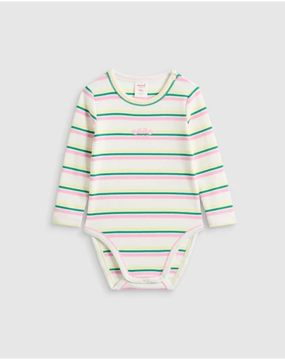 Seed Heritage - Stripe Rib Bodysuit