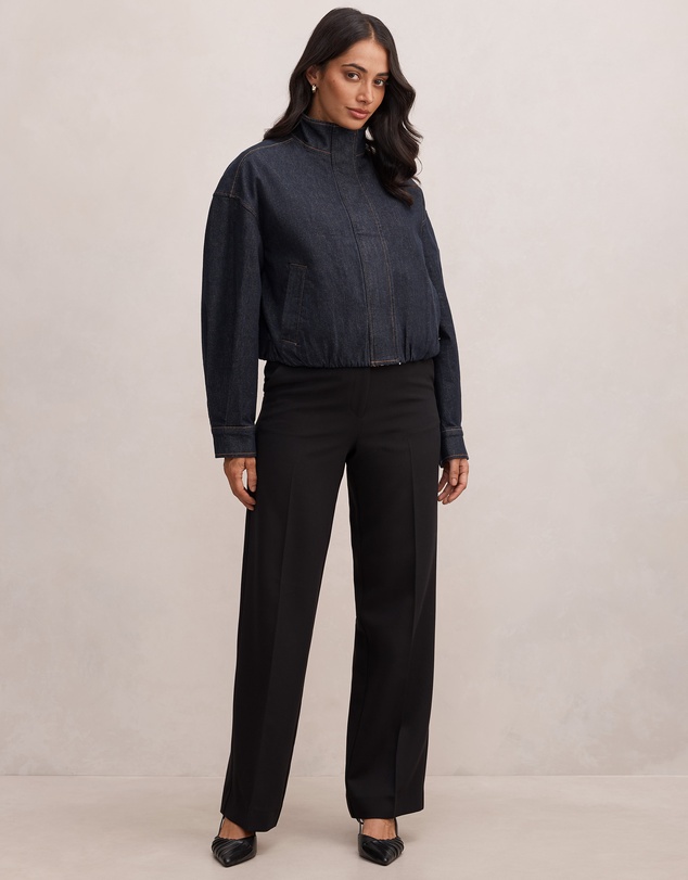 Forever New - Lola Funnel Neck Denim Jacket