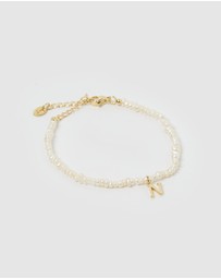 Miz Casa and Co - Pearl Letter N Bracelet