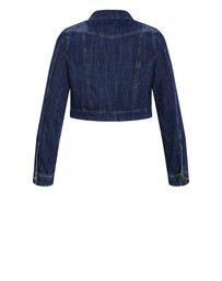 City Chic - Plus size Clara Denim Jacket - mid wash