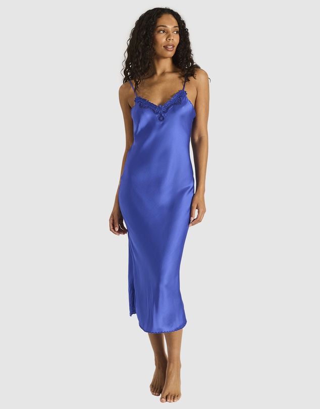 Tigerlily - Cobalt Azura Estella Midi Slip Dress