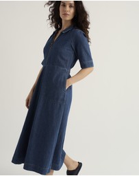 Seasalt - Seasalt Cornwall Blue Gwenter Denim Midi Dress