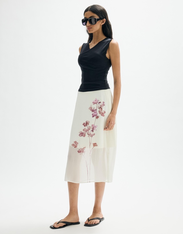 Minima Esenciales - Althea Floral Midi Skirt