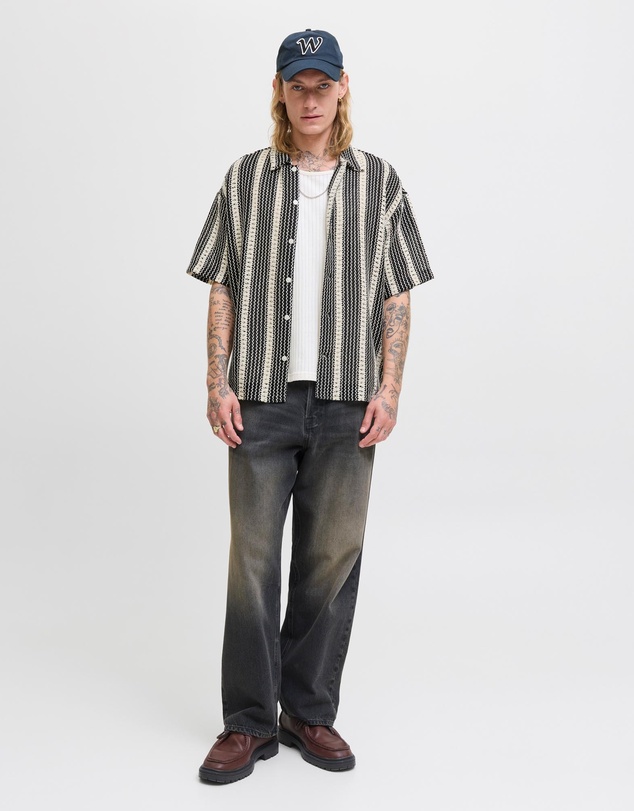 Jack & Jones - Bellagio Crochet Short Sleeve Shirt