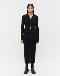 FRIEND of AUDREY - Ada Double End Zip Wool Skirt