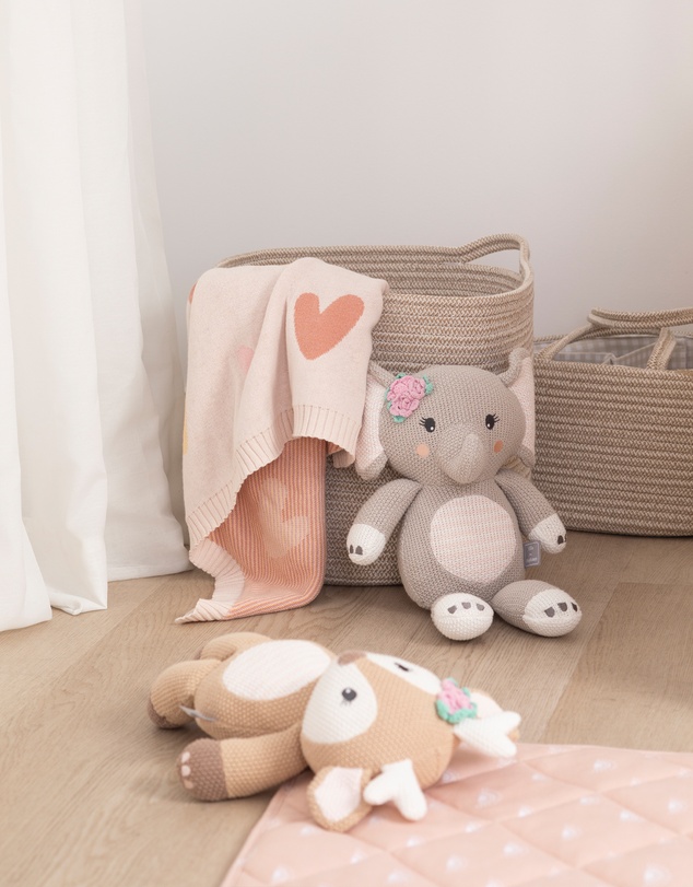 Living Textiles - Medium Single Tone Hamper - Natural