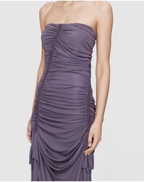 Christopher Esber - Shibari Jersey Ruched Strapless Dress