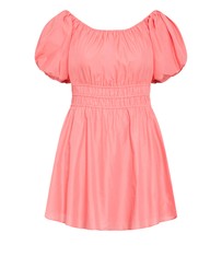 City Chic - Lilli Puff Sleeve Mini Dress