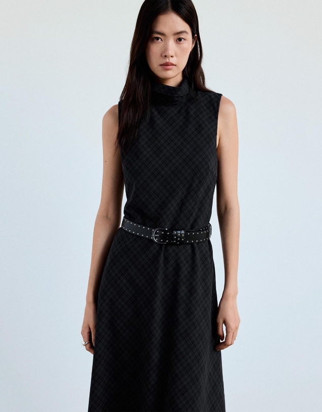 M.N.G - Check Belt Dress