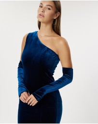 Romance by Honey and Beau - Alegra One Shoulder Maxi Dress