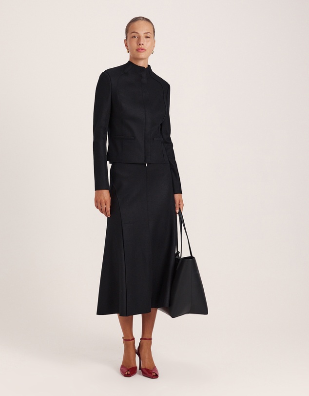 SABA - Karla Wool Panel Midi Skirt