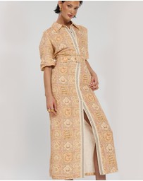 Winona - Morska Button Up Midi Dress